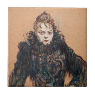Toulouse-Lautrec - Mulher com um Boa Preto