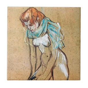 Toulouse-Lautrec - Mulher Puxando suas Meias