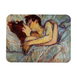 Toulouse-Lautrec na cama o ímã do beijo