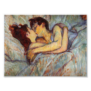 Toulouse-Lautrec na cama o impressão da foto do