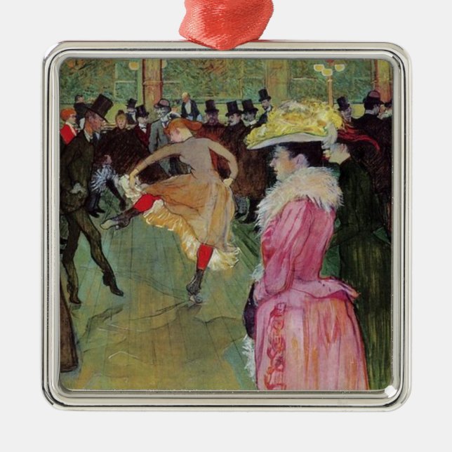 Toulouse-Lautrec, no vermelho, ornamento (Frente)