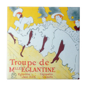 Toulouse Lautrec Yellow Dancing Girl Poster