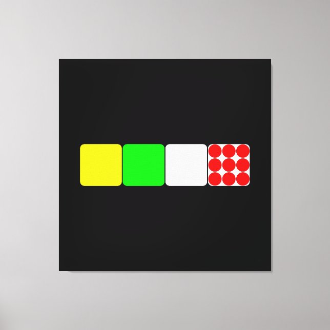 Tour de France Jerseys 2 Black Canvas Print (Frente)