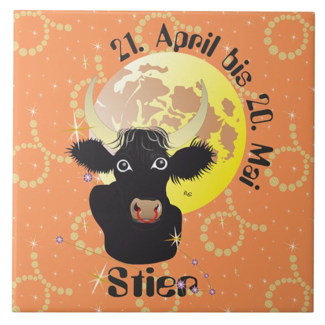 Touro 21. abril até 20. Maio lajota (Frente)