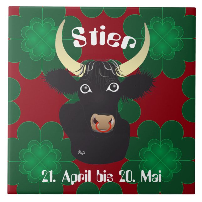 Touro 21. abril até 20. Maio lajota (Frente)