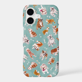 Touro Inglês Bash Impressão de Cão em Aquarela