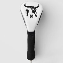 Touro Longhorn Tribal com pena preta
