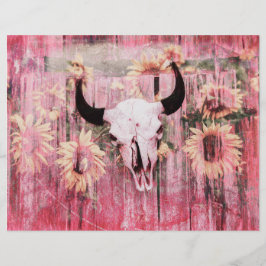 Touro Ocidental Russo Caveira Cor-de-rosa Amarelo