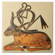 Touro Sagrado Egípcio 3D 3