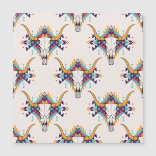 Touro Tribal Caveira: Boho Sem Semente