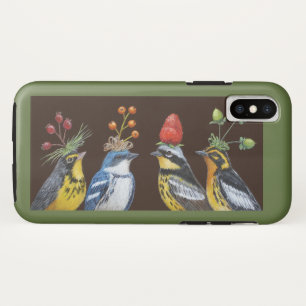 Toutinegras em capas de iphone da noite do chapéu
