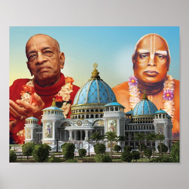 TOVP/Prabhupada/Bhaktanoda 8 x 10 Impressão (Frente)