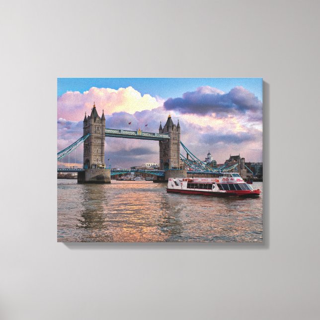 Tower Bridge London UK Canvas Print (Frente)