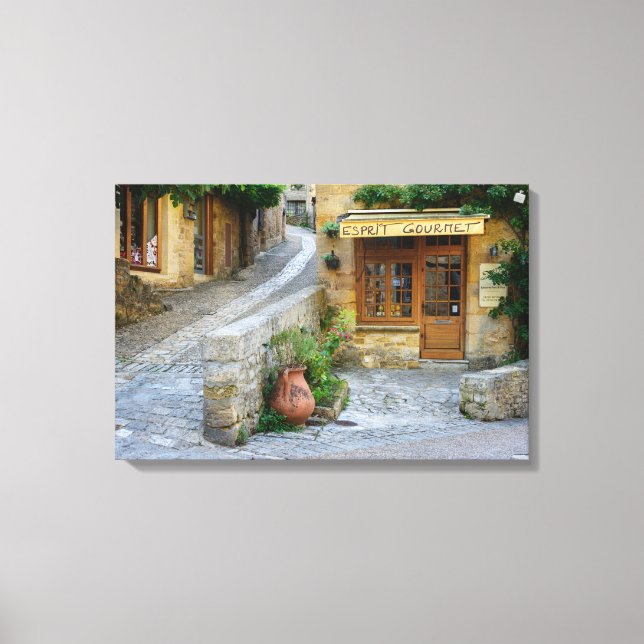 Townscape in Dordogne, France canvas print (Frente)