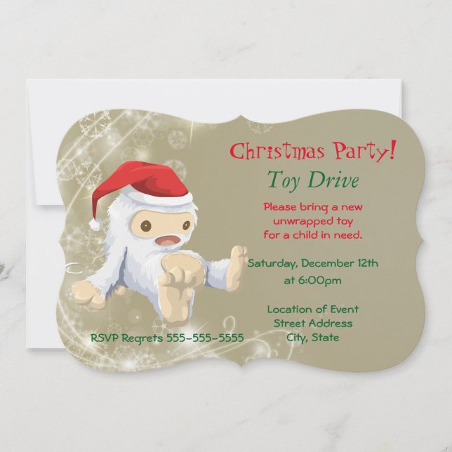 Toy Drive de Natal com Snow Monster Toy (Frente)