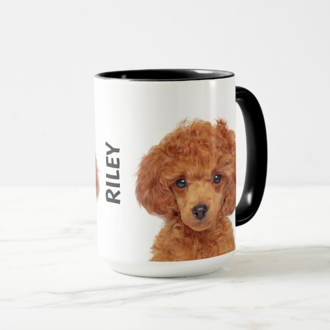 Toy Poodle - Caneca Personalizada (Frente Esquerda)