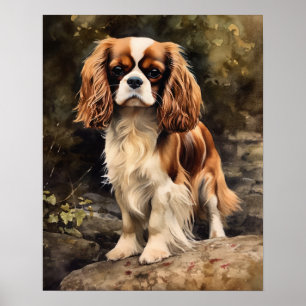 Toy Spaniel Dog Art Impressão