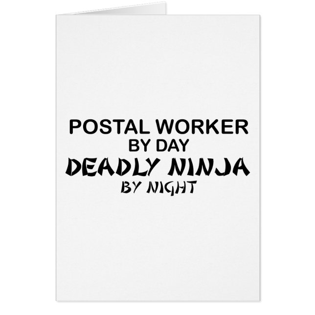 Trabalhador postal Ninja mortal (Frente)