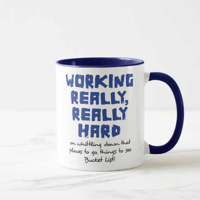 Trabalhando realmente, caneca realmente dura da (Direita)