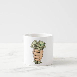Trabalhe Duro, Ganhe Mais – Caneca de Dinheiro