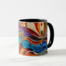 trabalho de arte de abstrato 1211 - Caneca de café
