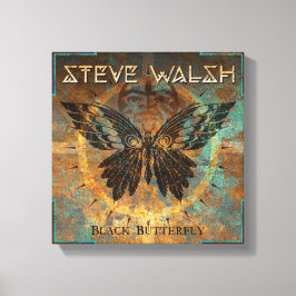 Trabalho de arte de borboleta preta na Canvas