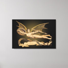 Trabalho de arte de Canvas estendida de satã e Eve