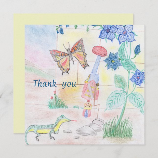 Trabalho de arte de Crianças Personalizadas, brinq (Frente/Verso)