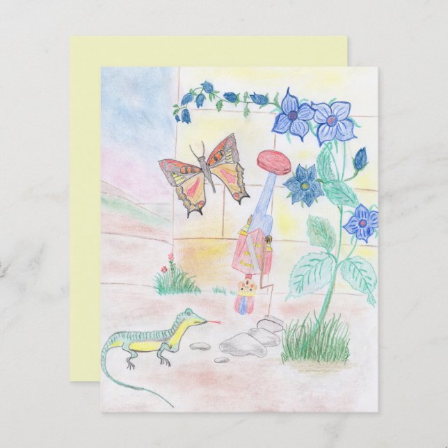 Trabalho de arte de Crianças Personalizadas, brinq (Frente/Verso)