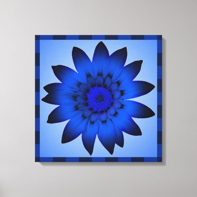 Trabalho de arte de Flor Azul - Canvas (Frente)