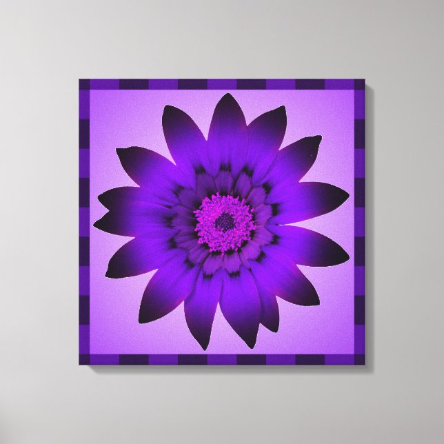 Trabalho de arte de Flor Roxo - Canvas (Frente)