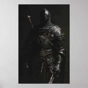 Trabalho de arte de Poster de Cavaleiro Medieval -