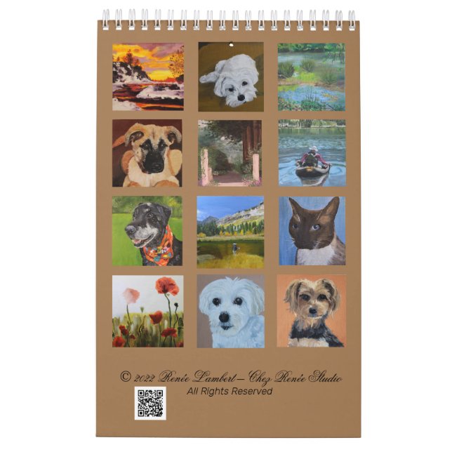 Trabalho de arte de Renee Lambert - Calendário 202 (Verso)