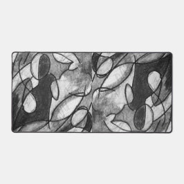 Trabalho de arte de tapete de mesa "Falta de azul"