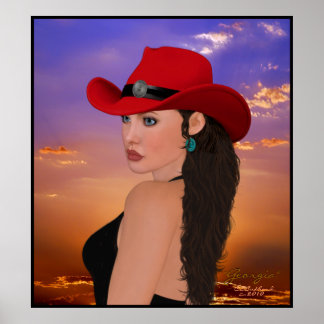 trabalho de arte digital Georgia — Impressão de Co