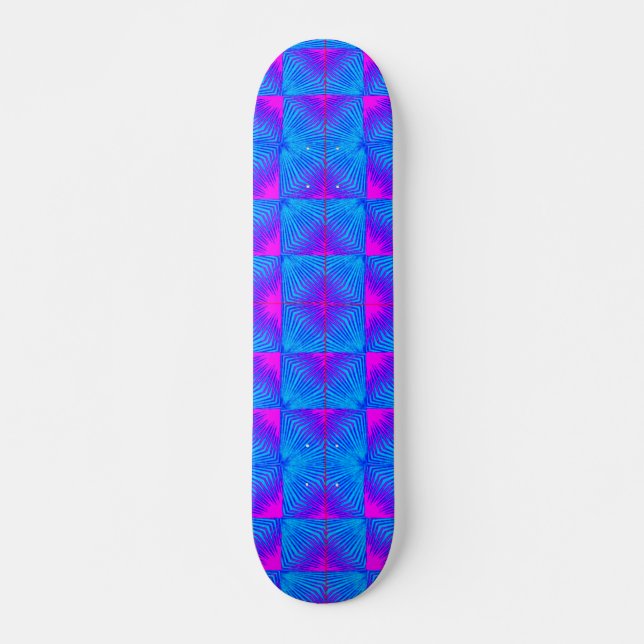Trabalho de arte digital vibrante 3D - skateboard (Frente)