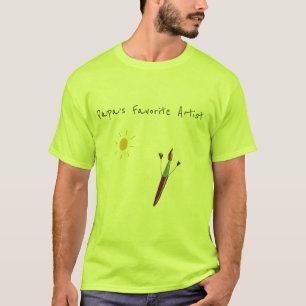 Trabalho de arte do seu filho na camisa do homem