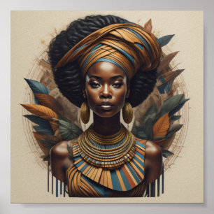 Trabalho de arte Poster de mulher africana