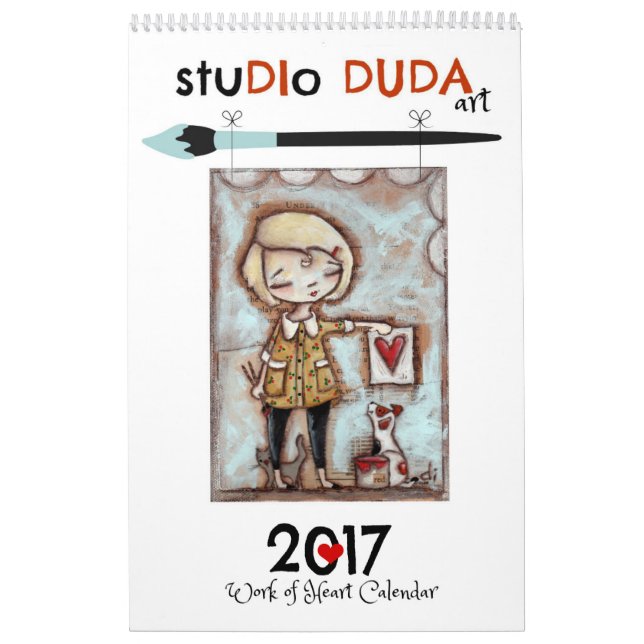 Trabalho de StudioDudaArt 2017 do calendário do (Capa)