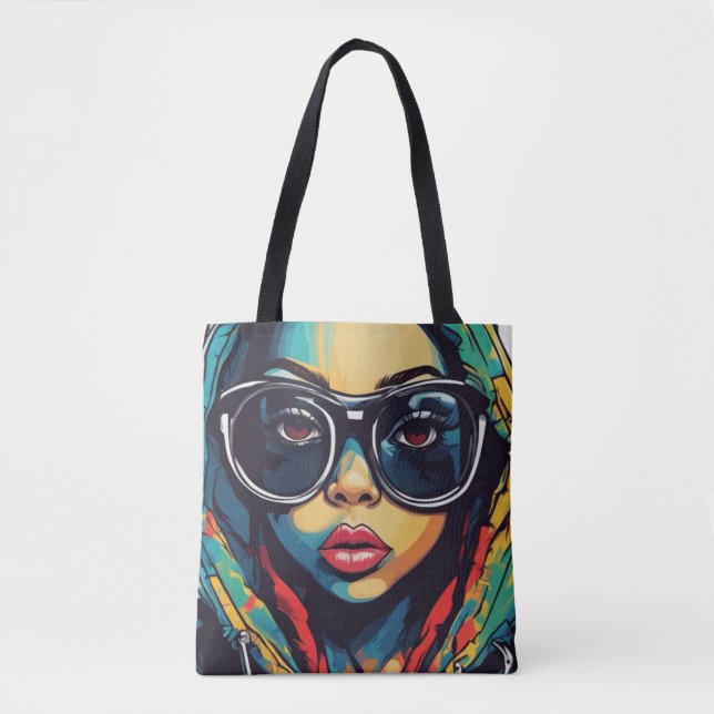 Trabalho diário e Tote Bag divertida (Frente)