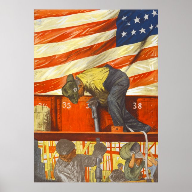 Trabalho em equipe ganha Poster de arte da guerra  (Frente)