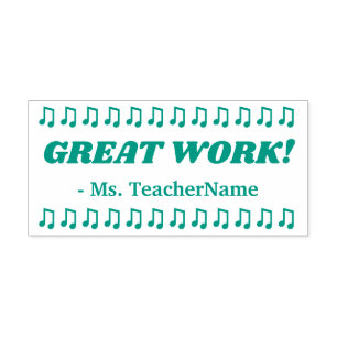 "TRABALHO EXCELENTE!" Carimbo de Borracha de Marca