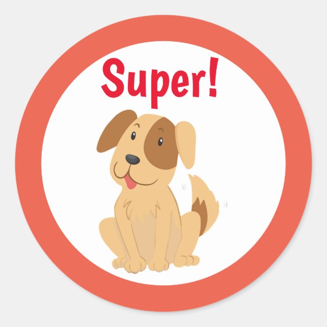 Trabalho excelente! Prêmio adesivo — Personalizar (Frente)