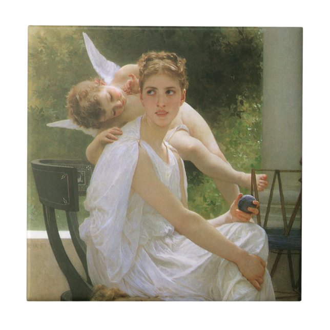 Trabalho Interrompido por Bouguereau, Retrato de A (Frente)
