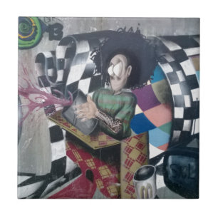 Trabalhos de arte abstratos dos grafites