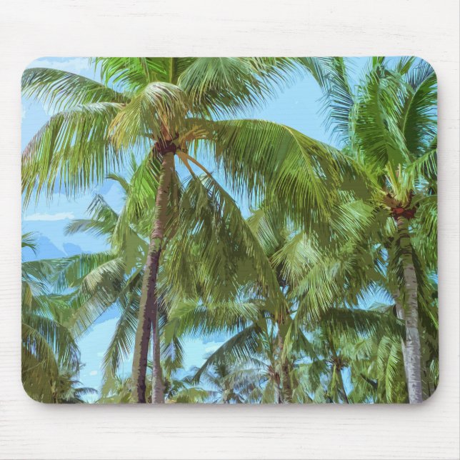 Trabalhos de arte tropicais | Mousepad das (Frente)
