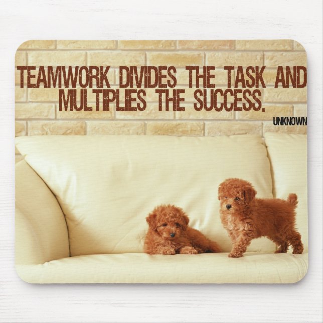 Trabalhos em equipe Mousepad inspirado (Frente)