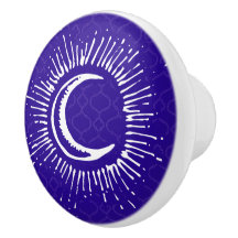 Tração do botão da gaveta da "lua" (WH/BLU/PUR)