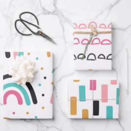 Tracinhos de Arco-íris Abstratos e Fofos