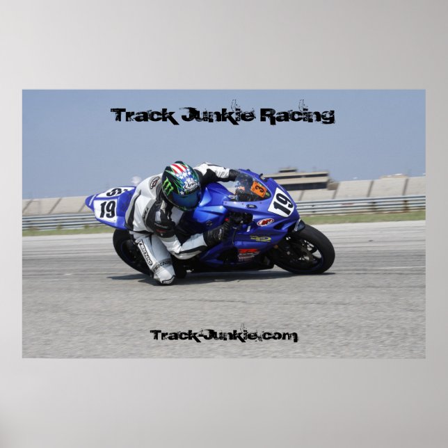 Track Junkie Racing Poster (Frente)